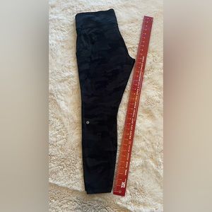Lululemon size 16, black camo pattern, great condition.